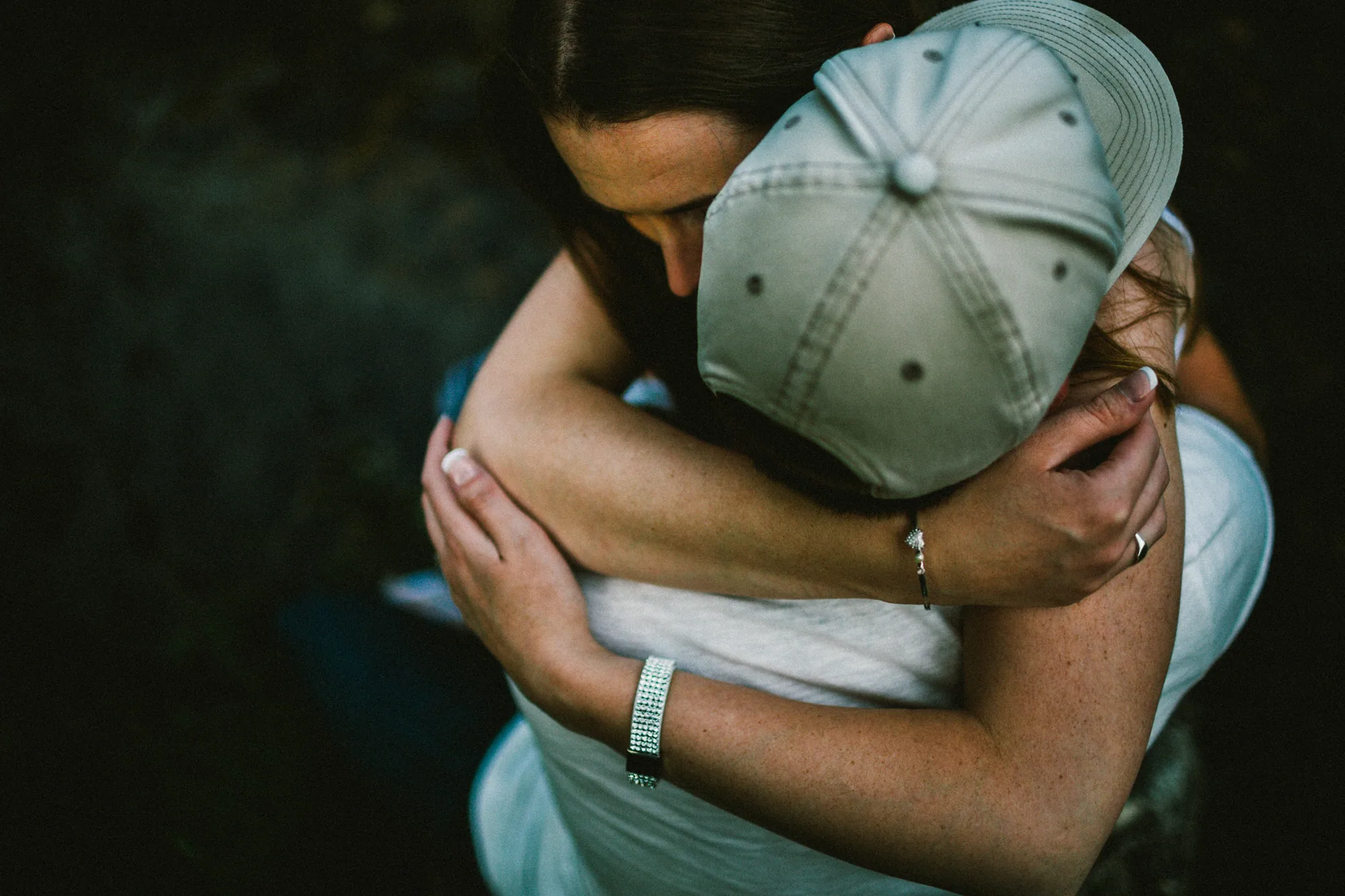 Candid Alberta engagement photography image 16