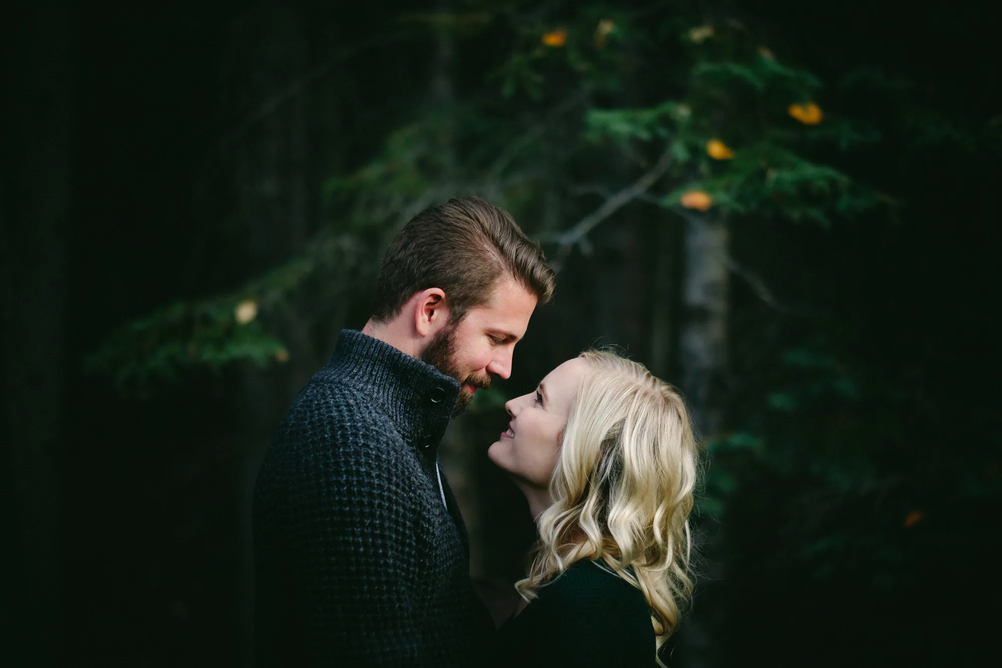 Candid Alberta engagement photography image 19