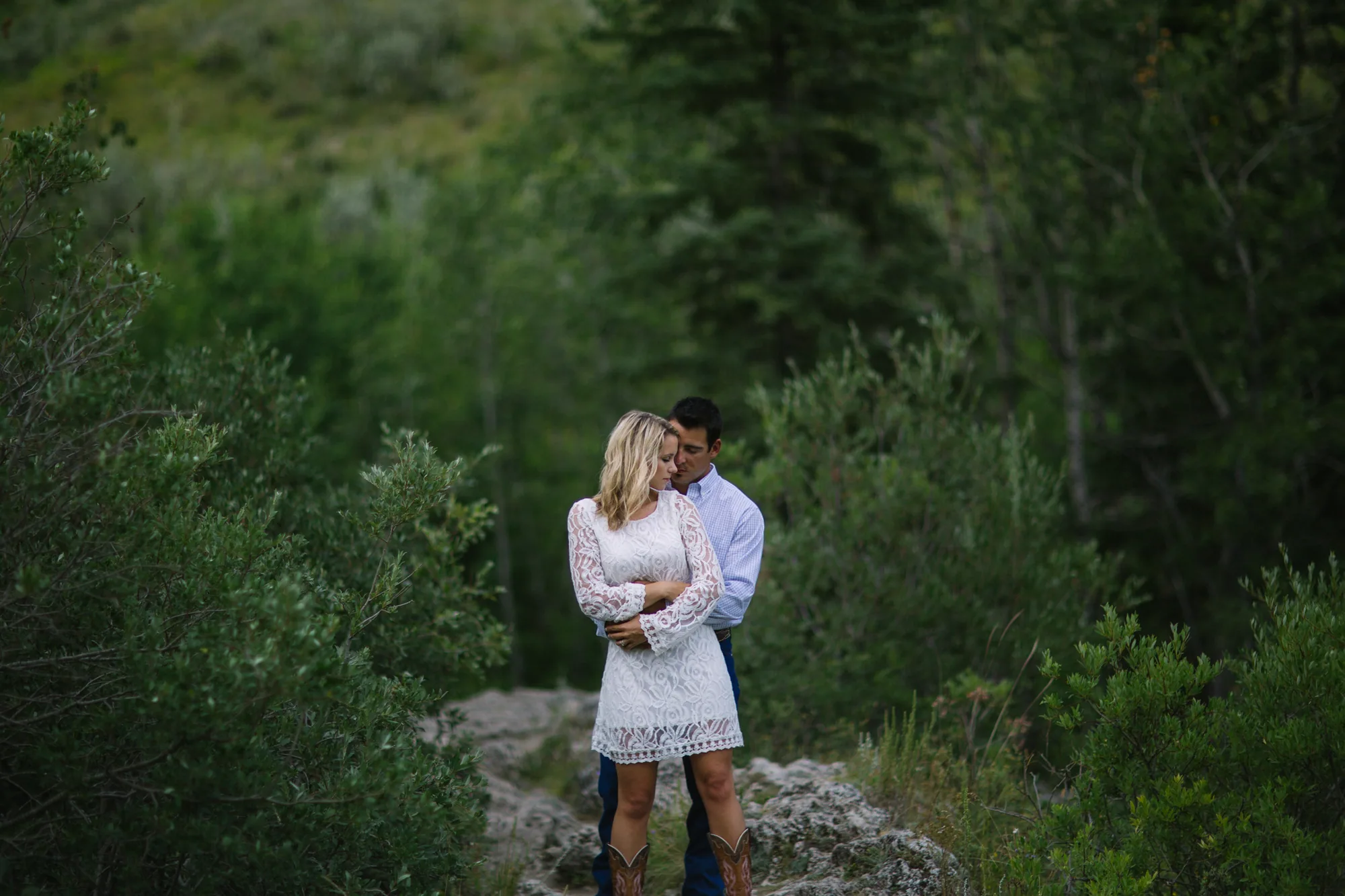 Candid Alberta engagement photography image 23