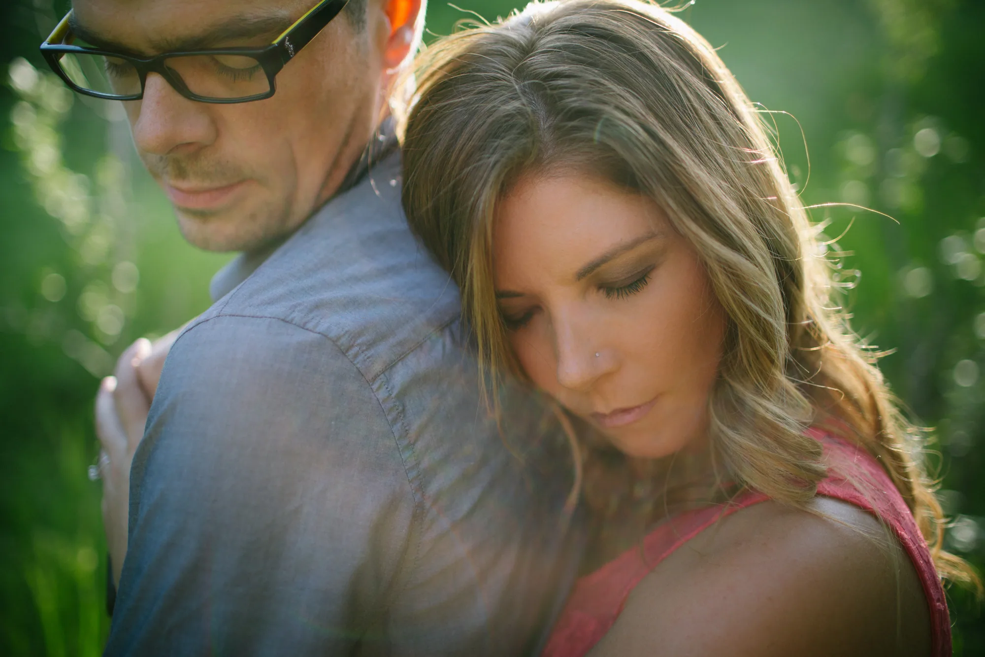 Candid Alberta engagement photography image 27