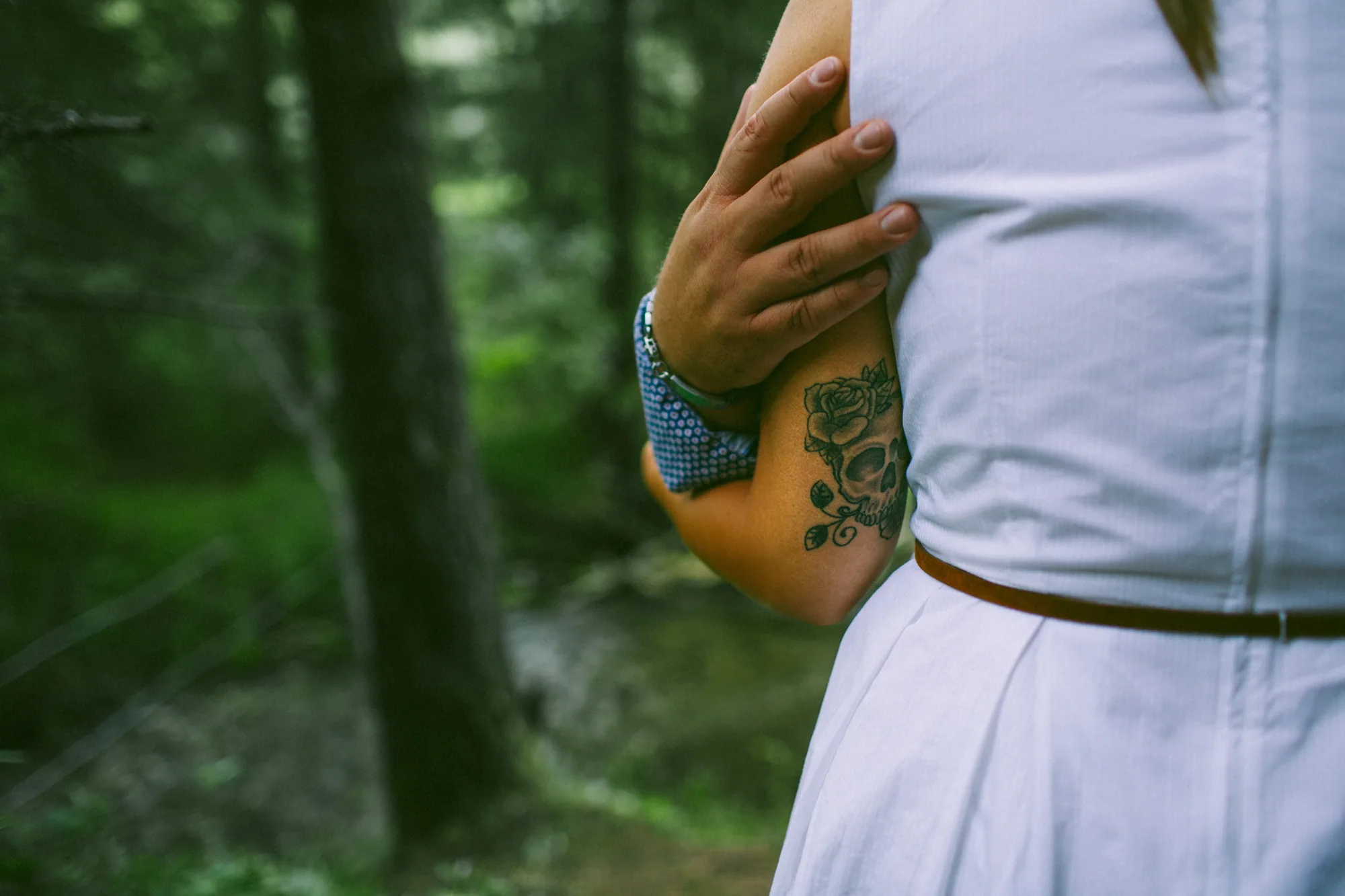 Candid Alberta engagement photography image 34